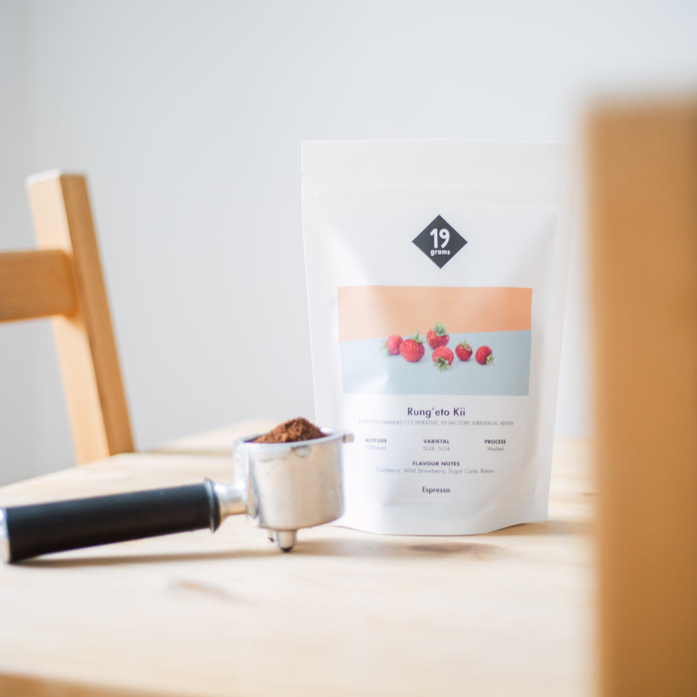 19grams Rung'eto Kii - Kenia Espresso mit Siebträger