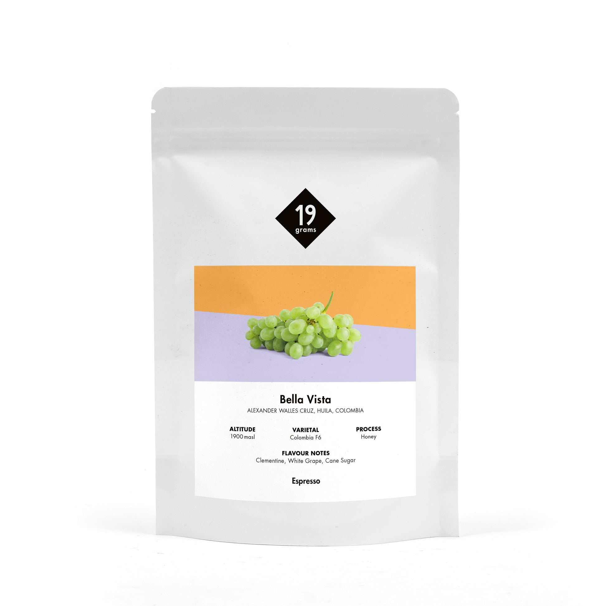 Deine 19grams 250g Tüte Bella Vista Espresso