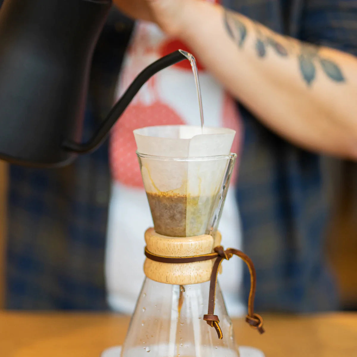 Chemex 3 Cups frischen Kaffee brühen