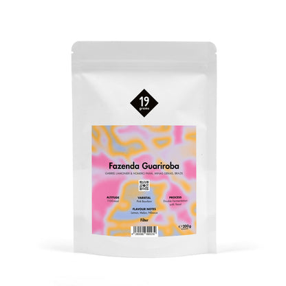 19grams Fazenda Guariroba Brasilien Filter Kaffeebeutel – Pink Bourbon, Double Fermentation, Specialty Coffee 200g