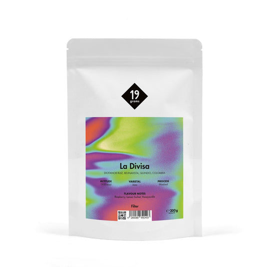 19grams La Divisa Specialty Coffee Filter – Kaffeebeutel mit Single Origin Kaffee aus Quindío, Kolumbien, Filterkaffee 200g, Kaffeerösterei Berlin